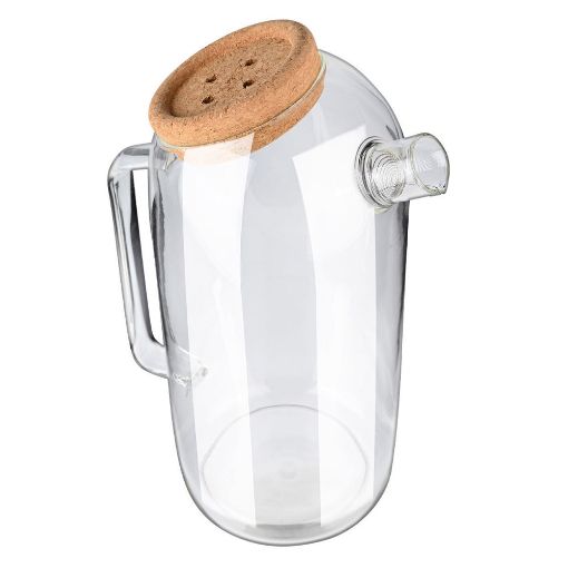Εικόνα της Κανάτα Γυάλινη Estia 1800ml με Καπάκι Φελλου 01-23584