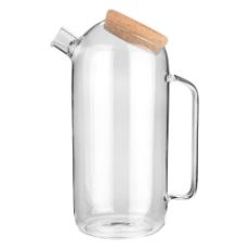 Εικόνα της Κανάτα Γυάλινη Estia 1800ml με Καπάκι Φελλου 01-23584
