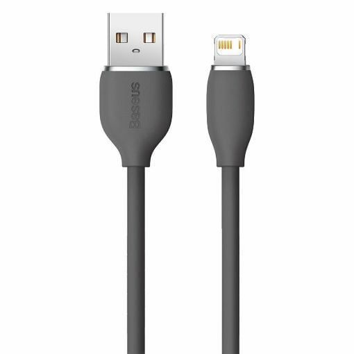 Εικόνα της Καλώδιο Baseus Jelly Liquid Silica Gel USB-A to Lightning 1.2m Black CAGD000001