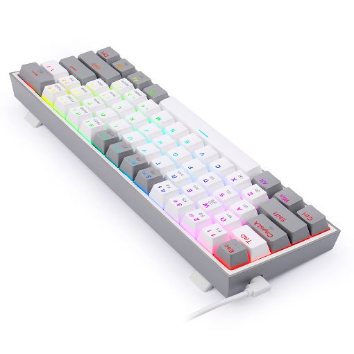 Εικόνα της Πληκτρολόγιο Redragon K617 Fizz Custom Red Switches White/Grey