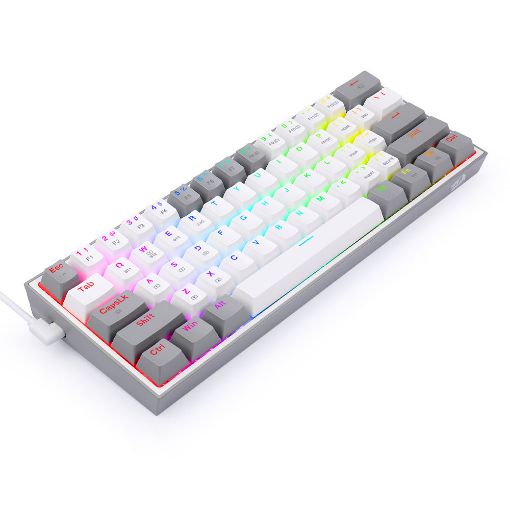 Εικόνα της Πληκτρολόγιο Redragon K617 Fizz Custom Red Switches White/Grey