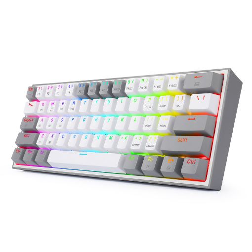 Εικόνα της Πληκτρολόγιο Redragon K617 Fizz Custom Red Switches White/Grey