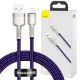 Εικόνα της Καλώδιο Baseus Cafule USB-A to Lightning 2.4A 1m Purple/Silver CALJK-A05