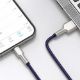 Εικόνα της Καλώδιο Baseus Cafule USB-A to Lightning 2.4A 1m Purple/Silver CALJK-A05