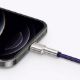 Εικόνα της Καλώδιο Baseus Cafule USB-A to Lightning 2.4A 1m Purple/Silver CALJK-A05