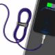 Εικόνα της Καλώδιο Baseus Cafule USB-A to Lightning 2.4A 1m Purple/Silver CALJK-A05