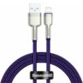 Εικόνα της Καλώδιο Baseus Cafule USB-A to Lightning 2.4A 1m Purple/Silver CALJK-A05
