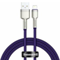 Εικόνα της Καλώδιο Baseus Cafule USB-A to Lightning 2.4A 1m Purple/Silver CALJK-A05