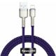 Εικόνα της Καλώδιο Baseus Cafule USB-A to Lightning 2.4A 1m Purple/Silver CALJK-A05