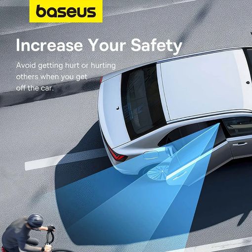 Εικόνα της Baseus SafeRide Series Καθρέφτης Οπισθοπορείας με Ενσωματωμένο Σφυρί Έκτακτης Ανάγκης Μαύρο C11537200111-00