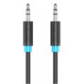 Εικόνα της Καλώδιο Vention 3.5mm TRS M/M 0.8m Black VAS-A65-B080