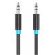 Εικόνα της Καλώδιο Vention 3.5mm TRS M/M 0.8m Black VAS-A65-B080
