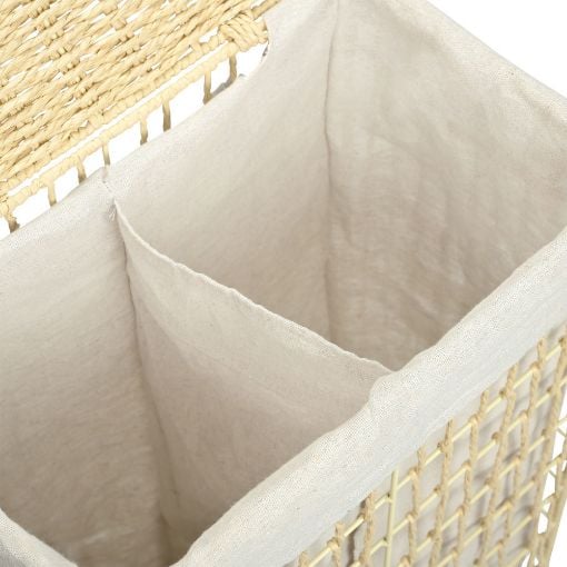 Εικόνα της Καλάθι Απλύτων Estia Nest 37x22x55cm Μπέζ 02-28060