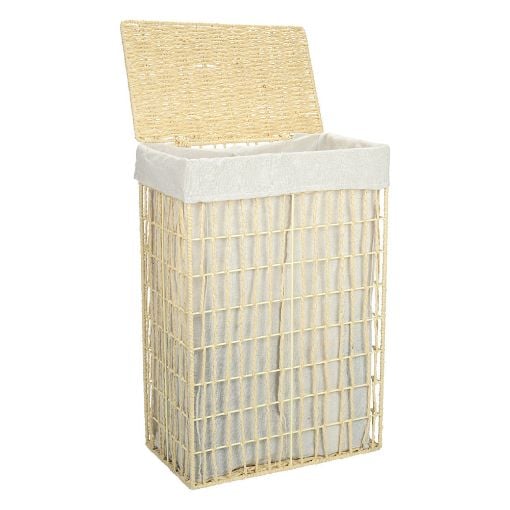 Εικόνα της Καλάθι Απλύτων Estia Nest 37x22x55cm Μπέζ 02-28060