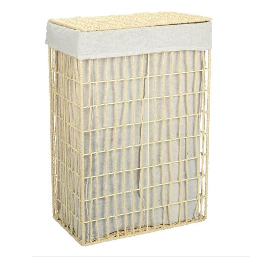 Εικόνα της Καλάθι Απλύτων Estia Nest 37x22x55cm Μπέζ 02-28060