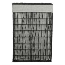 Εικόνα της Καλάθι Απλύτων Estia Nest 37x22x55cm Μαύρο 02-28077