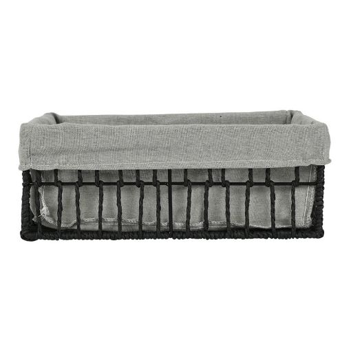Εικόνα της Καλάθι Οργάνωσης Estia Nest 32x24x12cm Μαύρο 02-28046