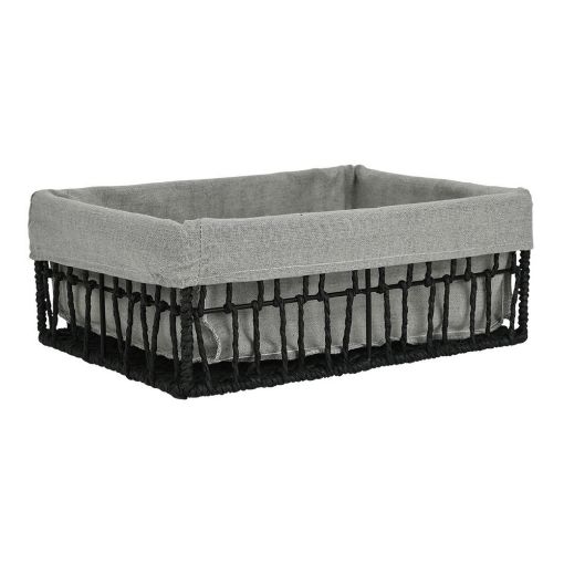 Εικόνα της Καλάθι Οργάνωσης Estia Nest 32x24x12cm Μαύρο 02-28046