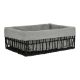 Εικόνα της Καλάθι Οργάνωσης Estia Nest 32x24x12cm Μαύρο 02-28046