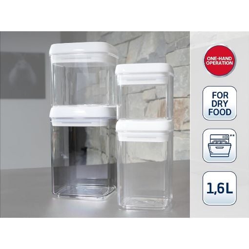 Εικόνα της Leifheit Fresh & Easy Square Δοχείο Τροφίμων Πλαστικό 1.6Lt 31211