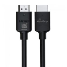 Εικόνα της Καλώδιο MediaRange HDMI 2.1 Ultra High Speed Ethernet 48Gbps 2m Black MRCS220
