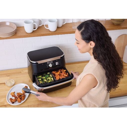 Εικόνα της Φριτέζα Αέρος Ninja Foodi FlexDrawer 10.4lt 2470W Black AF500EU
