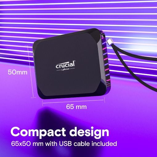 Εικόνα της Εξωτερικός SSD Crucial X9 1TB USB 3.2 Gen2 Portable Black CT1000X9SSD9