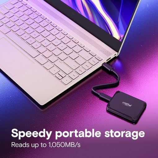 Εικόνα της Εξωτερικός SSD Crucial X9 1TB USB 3.2 Gen2 Portable Black CT1000X9SSD9