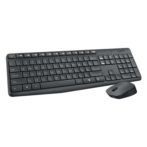Εικόνα της Πληκτρολόγιο-Ποντίκι Logitech MK235 Wireless UK Grey 920-007931