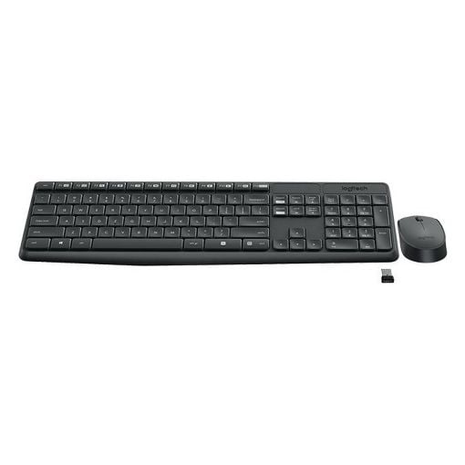 Εικόνα της Πληκτρολόγιο-Ποντίκι Logitech MK235 Wireless UK Grey 920-007931
