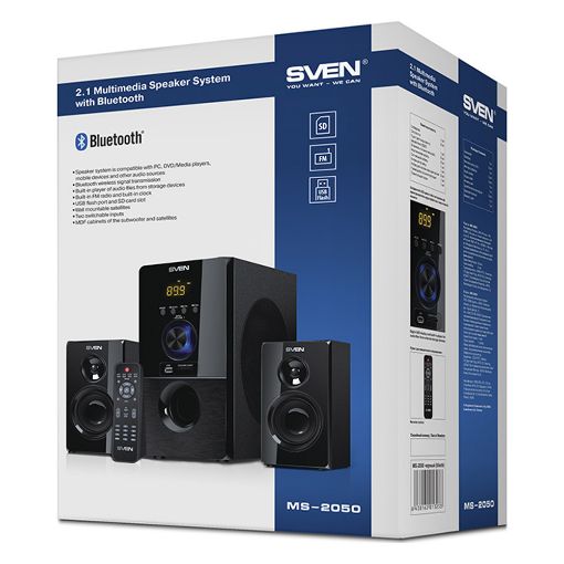 Εικόνα της Ηχεία Sven MS-2050 2.1 Bluetooth 55W Black SV-013233