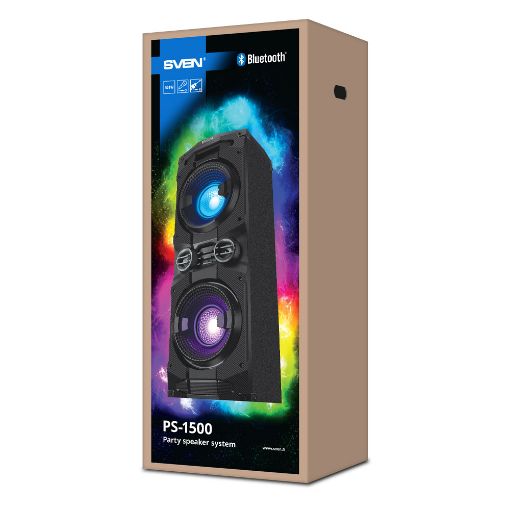 Εικόνα της Ηχείο Sven PS-1500 2.0 TWS RGB Bluetooth 500W Black SV-022020