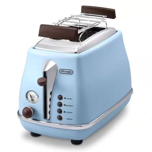 Εικόνα της Φρυγανιέρα DeLonghi Icona Vintage 2 Θέσεων 900W Μπλε CTOV2103AZ