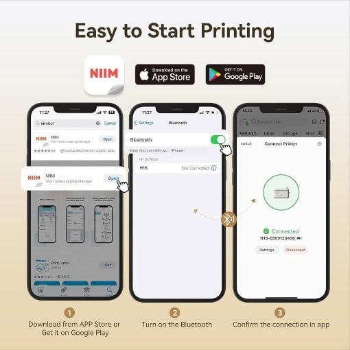 Εικόνα της Εκτυπωτής Ετικετών Niimbot H1S Wireless