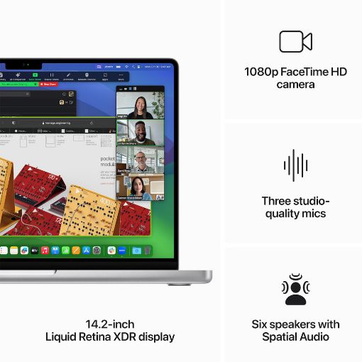 Εικόνα της Apple MacBook Pro 14.2" Apple M3 16GB 512GB SSD Silver Z1A9000FT MR7J3GR/A