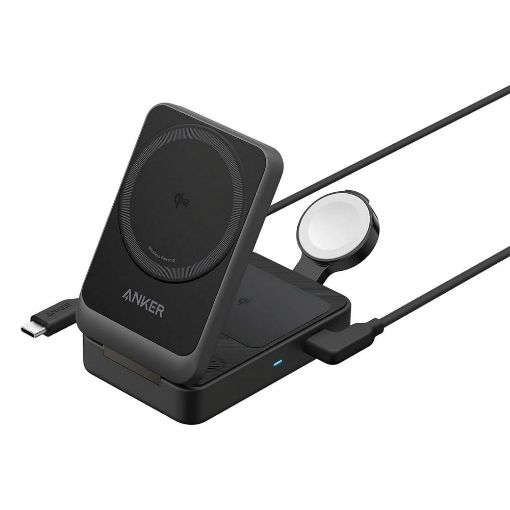 Εικόνα της Ασύρματος Φορτιστής Anker MagGo 3-in-1 15W Black B2557311