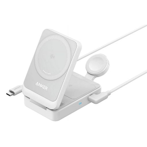 Εικόνα της Ασύρματος Φορτιστής Anker MagGo 3-in-1 15W White B2557321