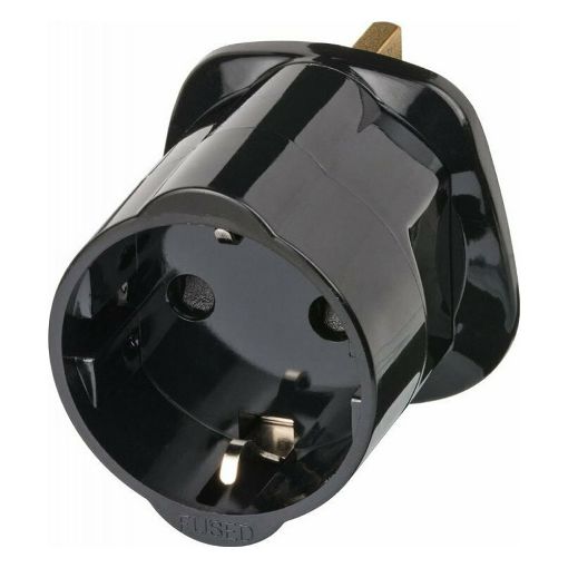 Εικόνα της Αντάπτορας Πρίζας Brennenstuhl Type F σε Type G (GB) Black 1508533