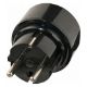 Εικόνα της Αντάπτορας Πρίζας Brennenstuhl Type I (CN) σε Type E/F Black 1508510