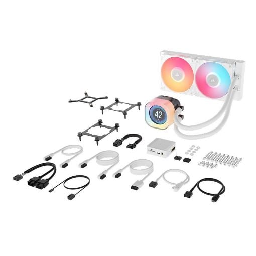 Εικόνα της Corsair iCUE Link Titan RX 240 LCD RGB White CW-9061025-WW