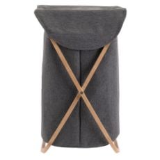 Εικόνα της Καλάθι Απλύτων Estia Bamboo Essentials 40x40x70cm Γκρί 02-13158