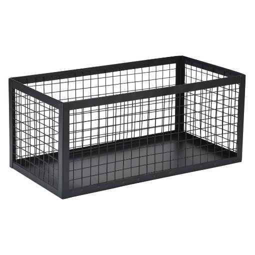 Εικόνα της Καλάθι Αποθήκευσης Estia Cage Μεταλλικό 30x15.5x13cm Μαύρο 02-27667