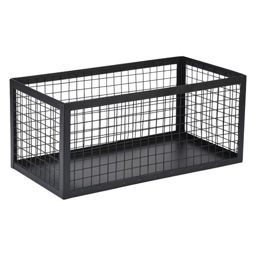 Εικόνα της Καλάθι Αποθήκευσης Estia Cage Μεταλλικό 23.5x15x11cm Μαύρο 02-27650