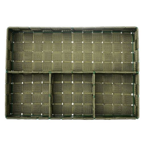 Εικόνα της Καλάθι Οργάνωσης Estia Olive Seires 33x23x6cm 4 Θέσεων Λαδί 04-14919