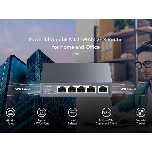 Εικόνα της VPN Router Cudy R700 Gigabit Multi-WAN