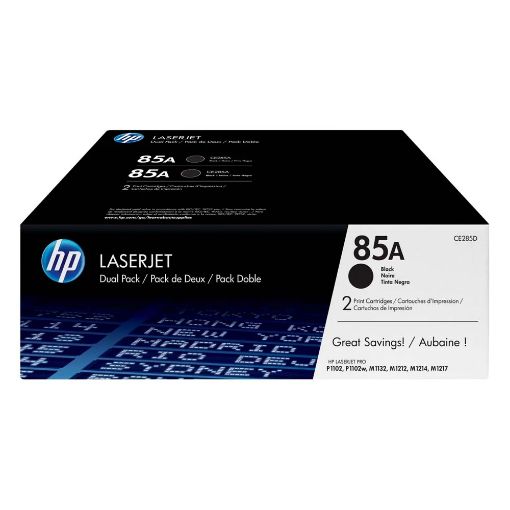 Εικόνα της Toner Dual Pack HP 85A Black HC CE285AD