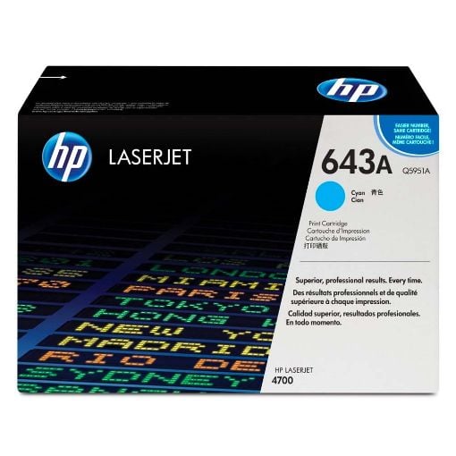 Εικόνα της Toner HP 643A Cyan Q5951A