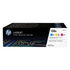 Εικόνα της Πακέτο 3 Τεμαχίων HP 128A Cyan, Magenta, Yellow CF371AM