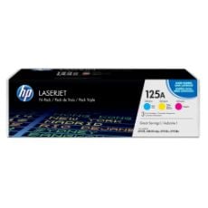 Εικόνα της Πακέτο 3 Τεμαχίων HP 125A Cyan, Magenta, Yellow CF373AM