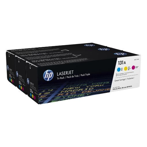 Εικόνα της Toner HP 131A 3-Pack Cyan Magenta Yellow U0SL1AM